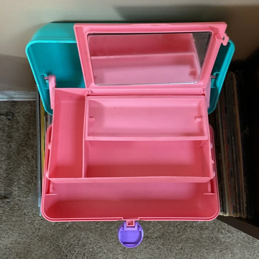 VTG Retro Caboodle Caboodles Make Up Storage Case Organizer Travel